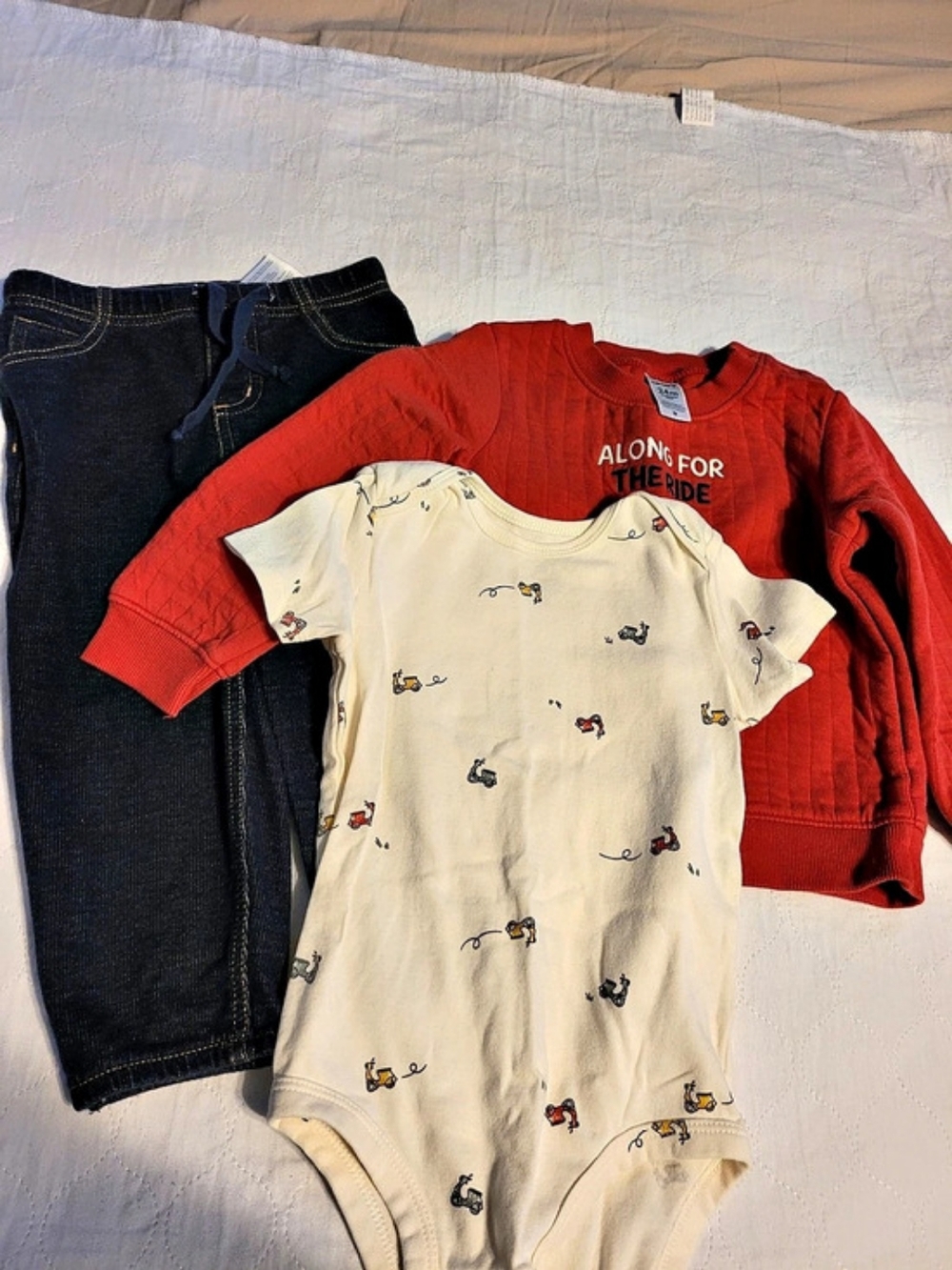 Carter's 3-Piece Outfit Set 24M Red & Blue Baby 24M
